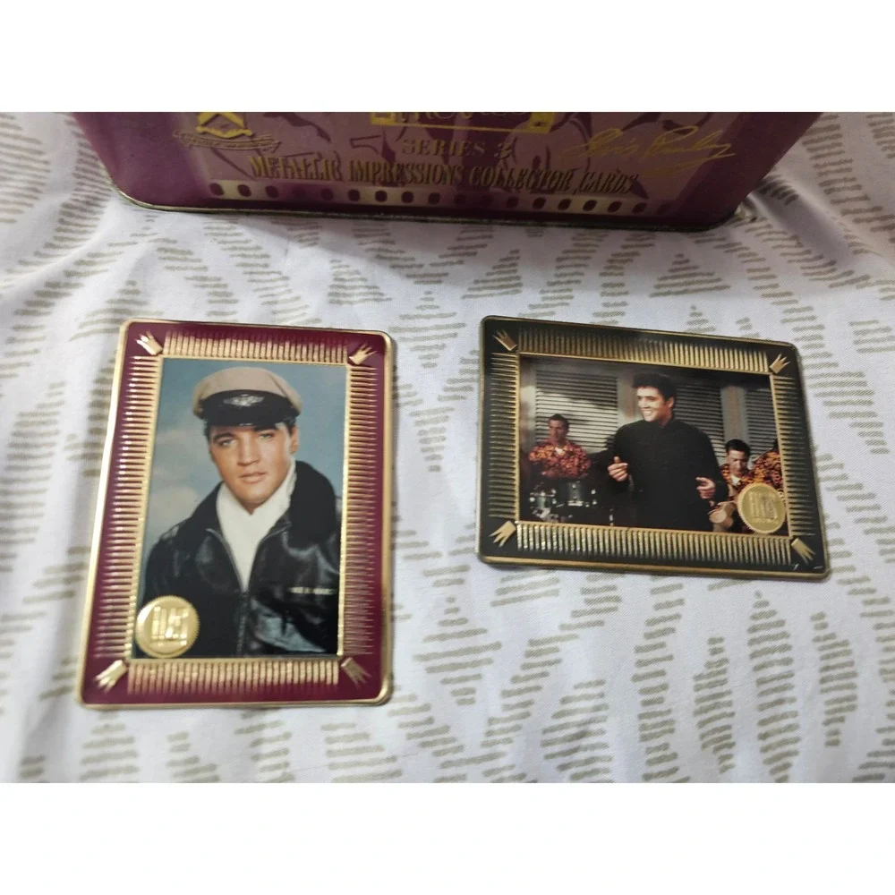 Elvis Gold Movies Series 3 Metallic Impressions Collector Cards Tin Set 1995